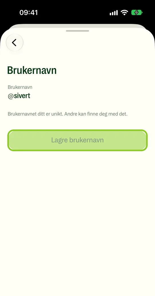 Enter the new username, and save.
