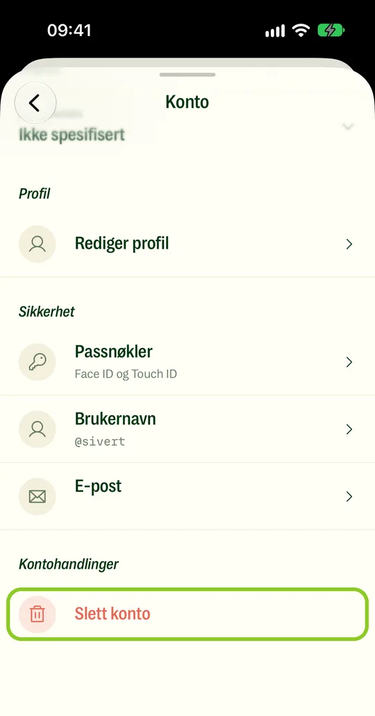 Tap Delete account, and confirm.