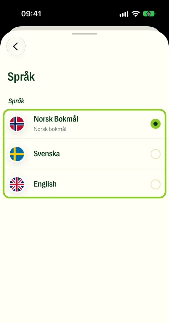 Välj det du vill ha.