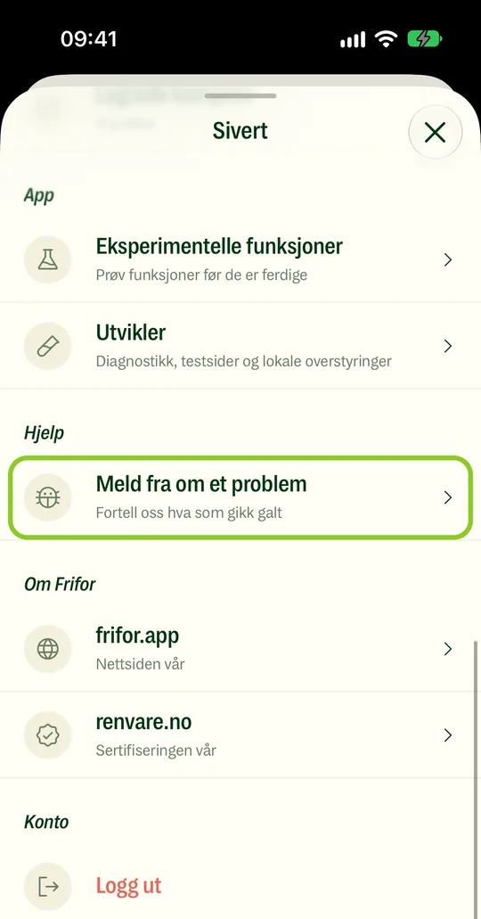 Tap Report a problem.